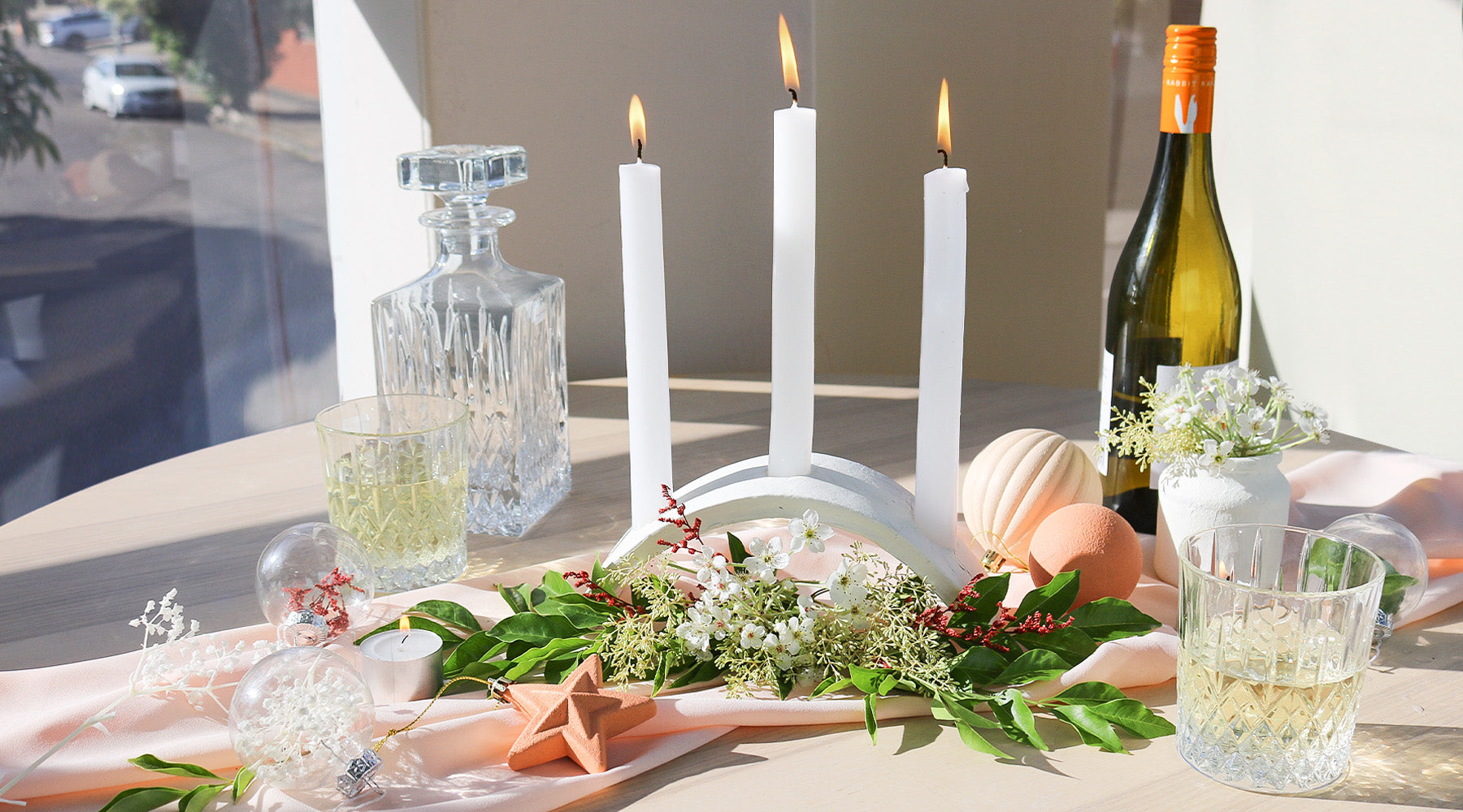 DIY Candle Centrepiece